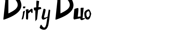 Dirty Duo font preview